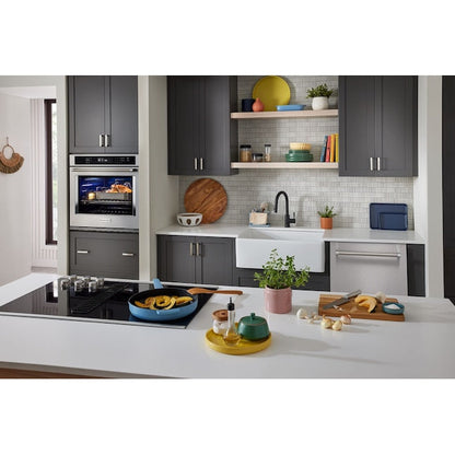KitchenAid 30 inch Single Electric Wall Oven with Air Fry Single-fan and Self-cleaning ( Stainless Steel )