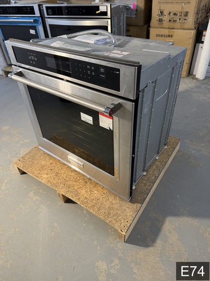 KitchenAid 30 inch Single Electric Wall Oven Single-fan and Self-cleaning ( Stainless Steel )