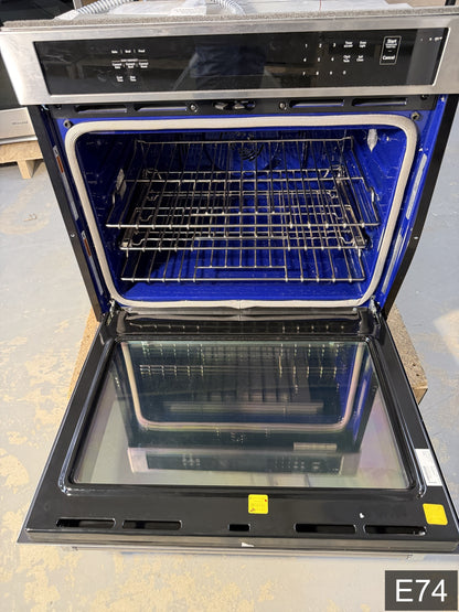 KitchenAid 30 inch Single Electric Wall Oven Single-fan and Self-cleaning ( Stainless Steel )