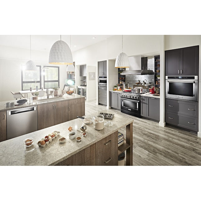 KitchenAid 30 inch Single Electric Wall Oven Single-fan and Self-cleaning ( Stainless Steel )