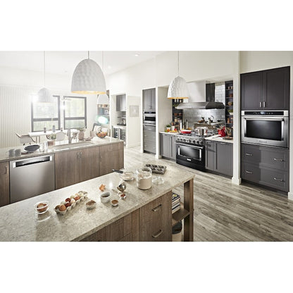 KitchenAid 30 inch Single Electric Wall Oven Single-fan and Self-cleaning ( Stainless Steel )