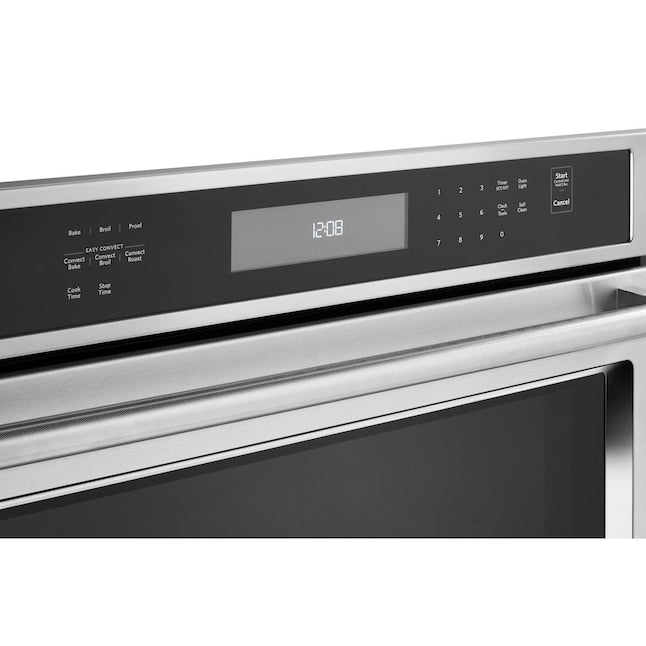 KitchenAid 30 inch Single Electric Wall Oven Single-fan and Self-cleaning ( Stainless Steel )