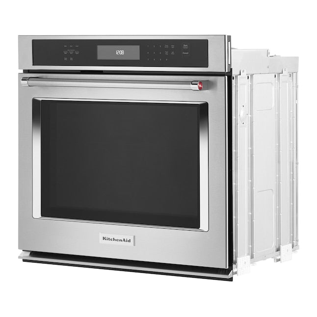 KitchenAid 30 inch Single Electric Wall Oven Single-fan and Self-cleaning ( Stainless Steel )