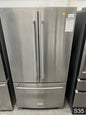KitchenAid Counter-Depth 20-cu ft 3 -Door 36-in Wide French Door Refrigerator with Ice Maker with Water Dispenser ( Stainless Steel ) ENERGY STAR Certified