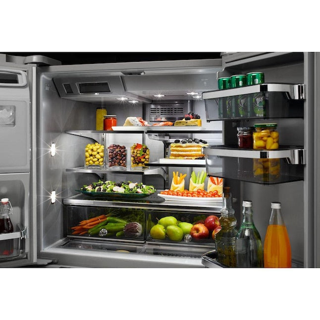 KitchenAid Standard-Depth 25.8-cu ft 5 -Door French Door Refrigerator with Ice Maker with Water and Ice Dispenser ( Stainless steel )