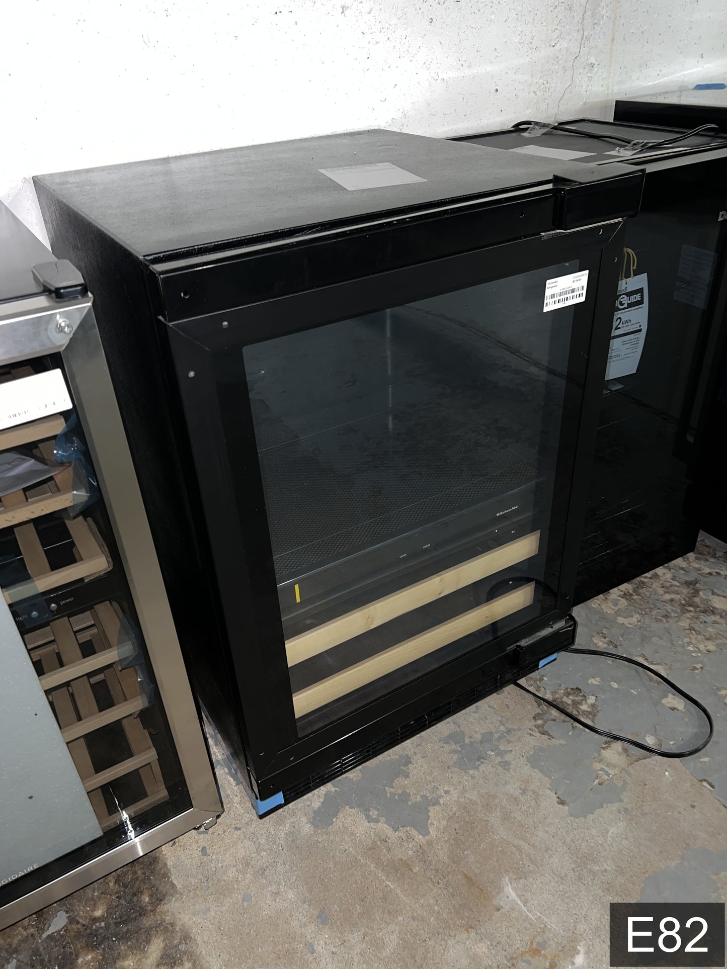 KitchenAid 23.88-in W 14 -Can Capacity Panel Ready Built-in Indoor Beverage Refrigerator with Glass Door