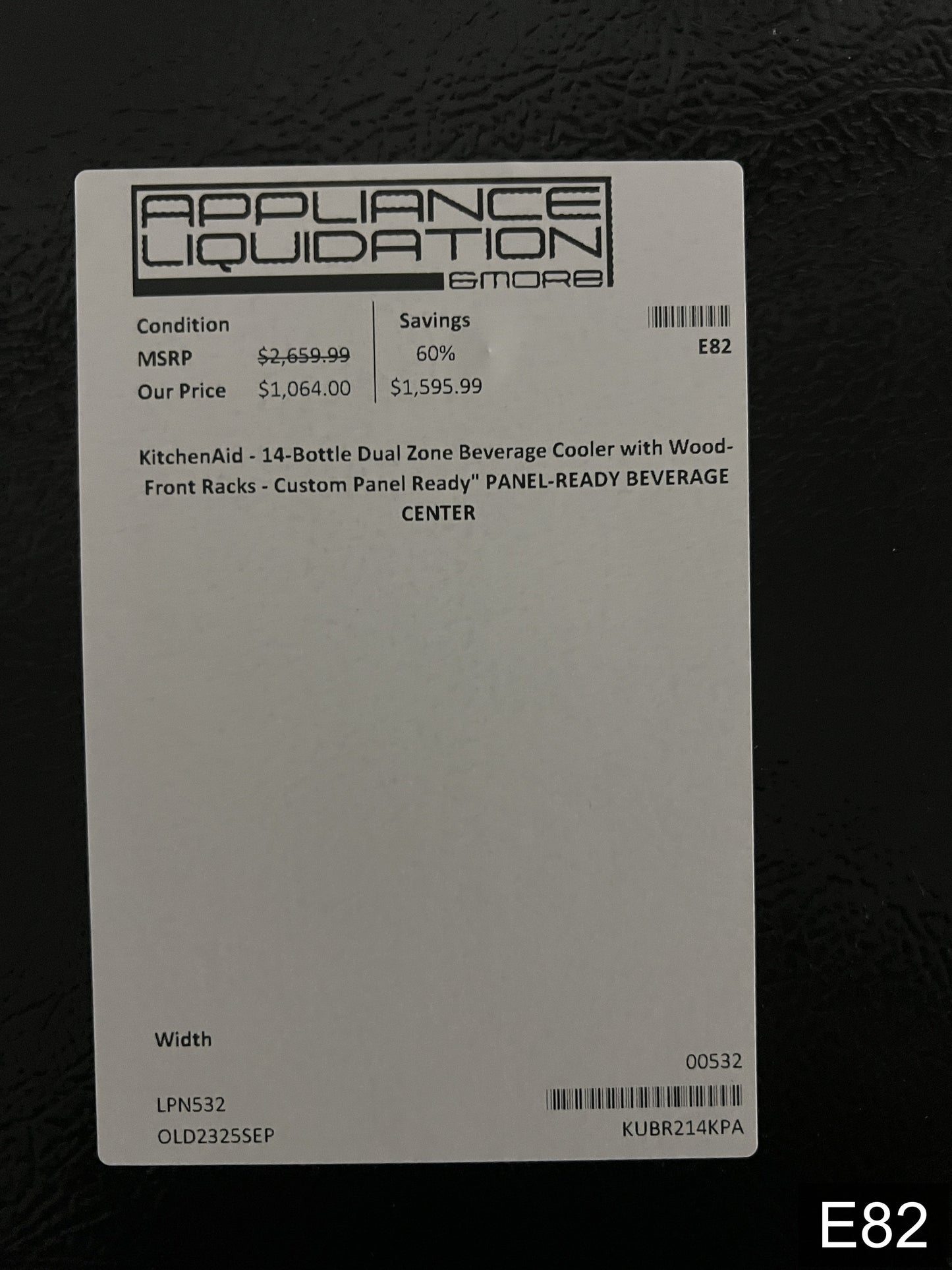 KitchenAid 23.88-in W 14 -Can Capacity Panel Ready Built-in Indoor Beverage Refrigerator with Glass Door