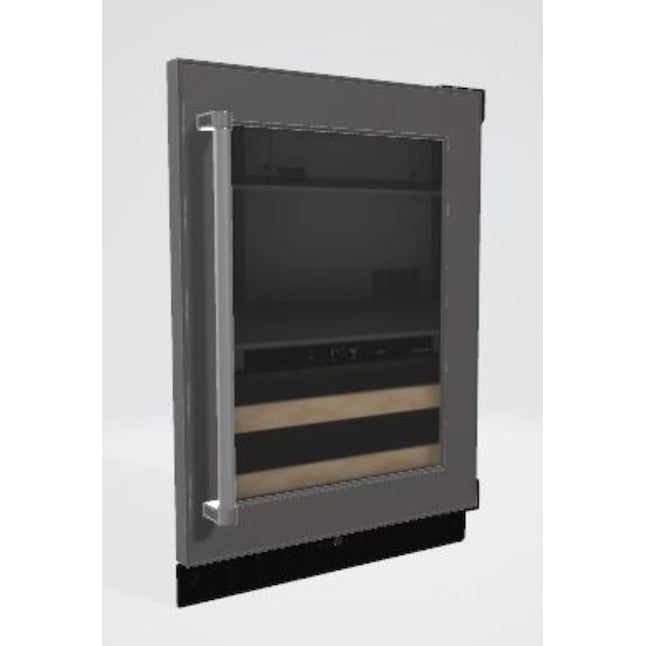KitchenAid 23.88-in W 14 -Can Capacity Panel Ready Built-in Indoor Beverage Refrigerator with Glass Door