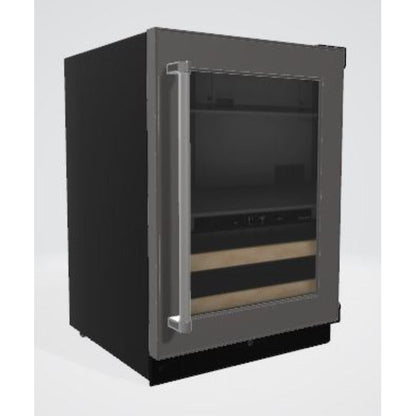 KitchenAid 23.88-in W 14 -Can Capacity Panel Ready Built-in Indoor Beverage Refrigerator with Glass Door
