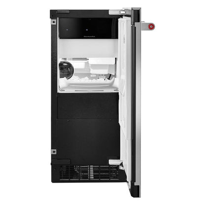 KitchenAid 22.8-lb Ice Per day Cubed Ice Maker ( Stainless Steel with PRINTSHIELD )
