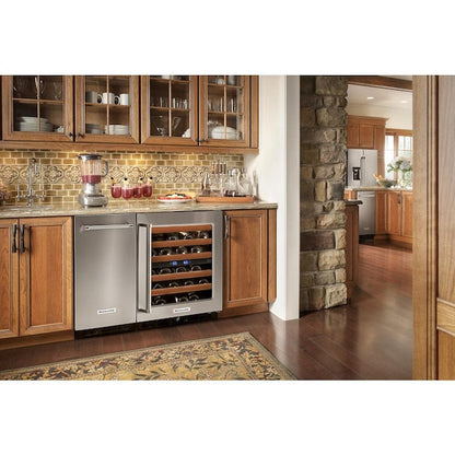 KitchenAid 22.8-lb Ice Per day Cubed Ice Maker ( Stainless Steel with PRINTSHIELD )
