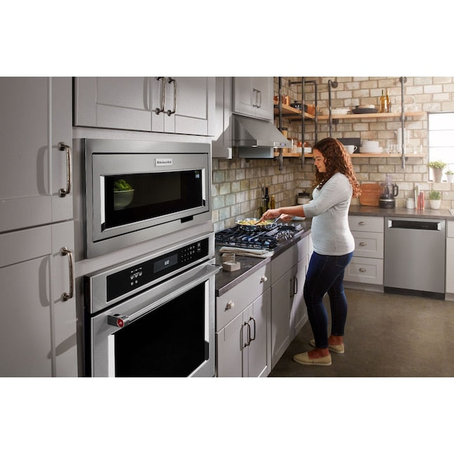KitchenAid 30 inch Convertible 600.0000-CFM Recirculating Stainless steel Under Cabinet Range Hood with Charcoal Filter