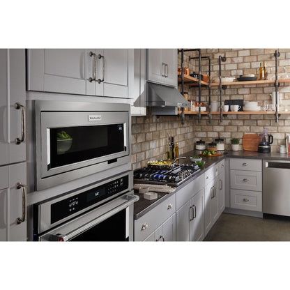 KitchenAid 30 inch Convertible 600.0000-CFM Recirculating Stainless steel Under Cabinet Range Hood with Charcoal Filter