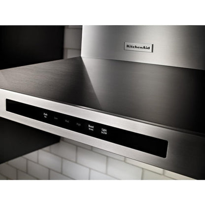 KitchenAid 30 inch Convertible 600.0000-CFM Recirculating Stainless steel Wall-Mounted Range Hood with Charcoal Filter