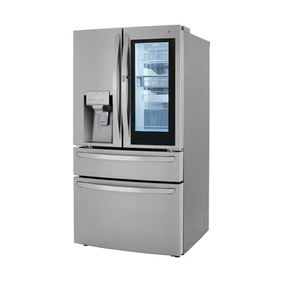 LG Standard-Depth Craft Ice Full-Convert Drawer 29.5-cu ft 4 -Door Smart Compatible French Door Refrigerator with Dual Ice Maker with Water and Ice Dispenser and Door within Door ( Printproof Stainless Steel ) ENERGY STAR Certified