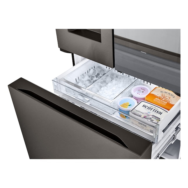 LG Counter-Depth InstaView 4 Types of Ice 25.5-cu ft 3 -Door 36-in Wide Smart Compatible French Door Refrigerator with Dual Ice Maker with Water and Ice Dispenser and Door within Door ( PrintProof Black Stainless Steel ) ENERGY STAR Certified