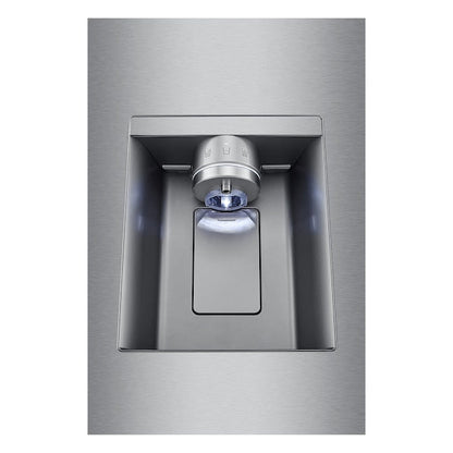 LG Standard-Depth Mirrored InstaView 4 Types of Ice 30.7-cu ft 3 -Door Smart Compatible French Door Refrigerator with Dual Ice Maker with Water and Ice Dispenser and Door within Door ( PrintProof Stainless Steel ) ENERGY STAR Certified