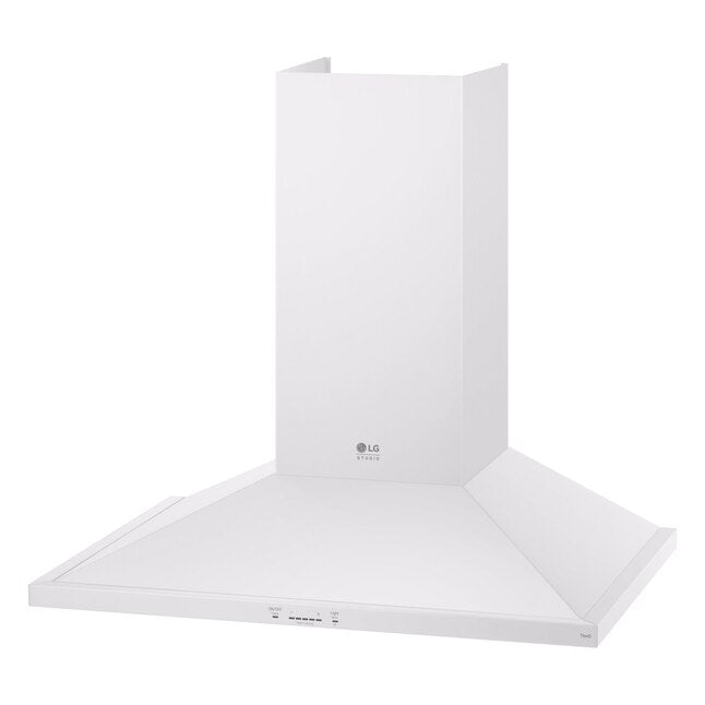 LG 30 inch Ducted 600-CFM Essence White Wall-Mounted Range Hood