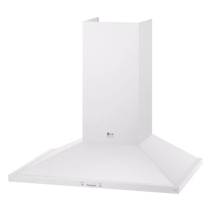 LG 30 inch Ducted 600-CFM Essence White Wall-Mounted Range Hood