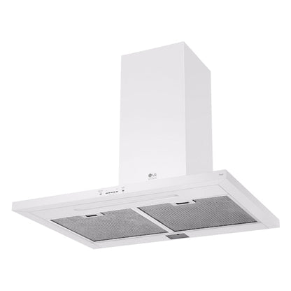 LG 30 inch Ducted 600-CFM Essence White Wall-Mounted Range Hood