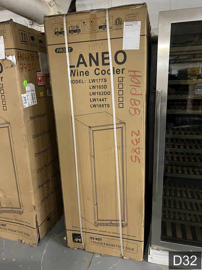 LANBO 23.4-in W 165 -Bottles Black, stainless steel Built-in Indoor Wine Cooler