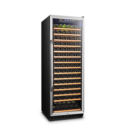 LANBO 23.4-in W 165 -Bottles Black, stainless steel Built-in Indoor Wine Cooler