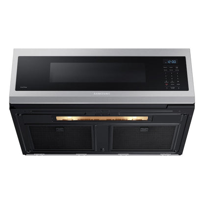 Samsung Smart SLIM 1.1-cu ft Low Profile 29.88-in Over-the-Range Microwave ( Fingerprint Resistant Stainless Steel )