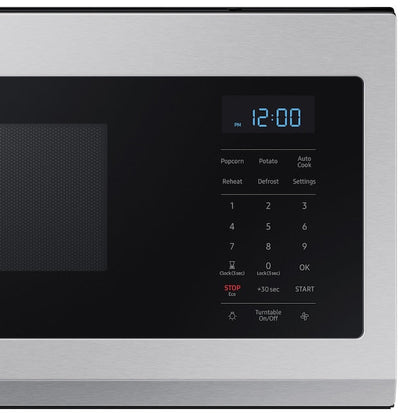 Samsung Smart SLIM 1.1-cu ft Low Profile 29.88-in Over-the-Range Microwave ( Fingerprint Resistant Stainless Steel )