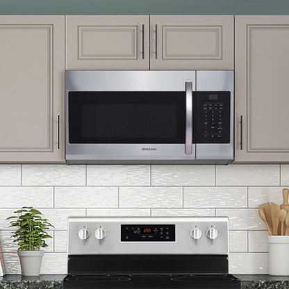 Samsung 1.7-cu ft 29.9-in Over-the-Range Microwave ( Fingerprint Resistant Stainless Steel )