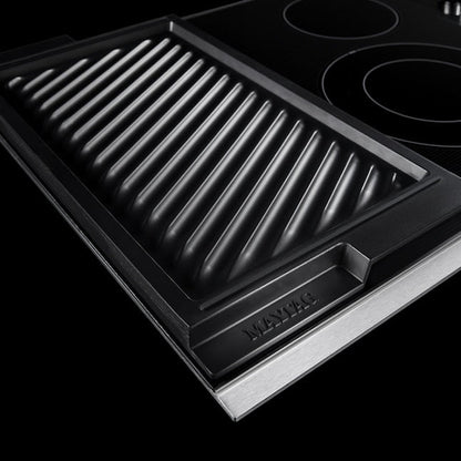 Maytag 30-in 4 burners Smooth Surface (Radiant) Stainless steel Electric Cooktop with Bridge Element