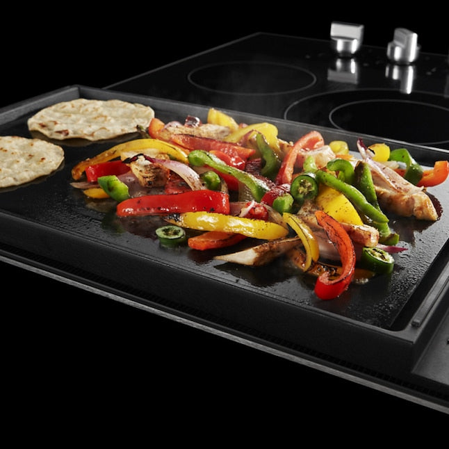 Maytag 30-in 4 burners Smooth Surface (Radiant) Stainless steel Electric Cooktop with Bridge Element