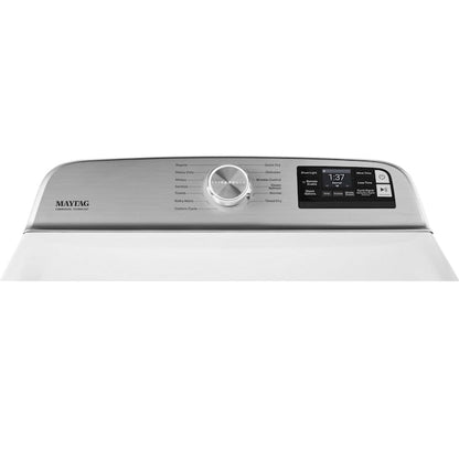 Maytag Smart Capable 7.4-cu ft Steam Cycle Vented Electric Dryer ( White ) Energy Star Certified