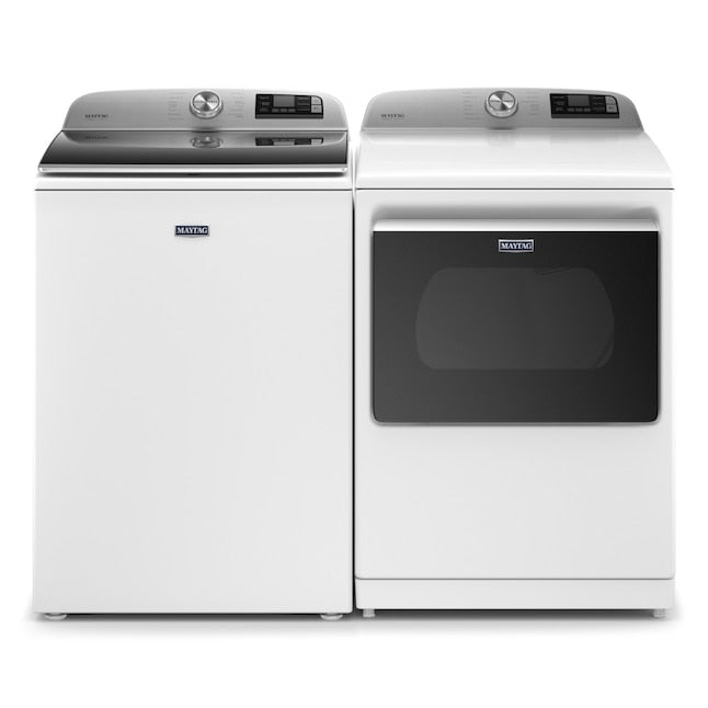 Maytag Smart Capable 7.4-cu ft Steam Cycle Vented Electric Dryer ( White ) Energy Star Certified