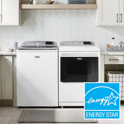 Maytag Smart Capable 7.4-cu ft Steam Cycle Vented Electric Dryer ( White ) Energy Star Certified