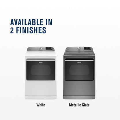 Maytag Smart Capable 7.4-cu ft Steam Cycle Vented Electric Dryer ( White ) Energy Star Certified