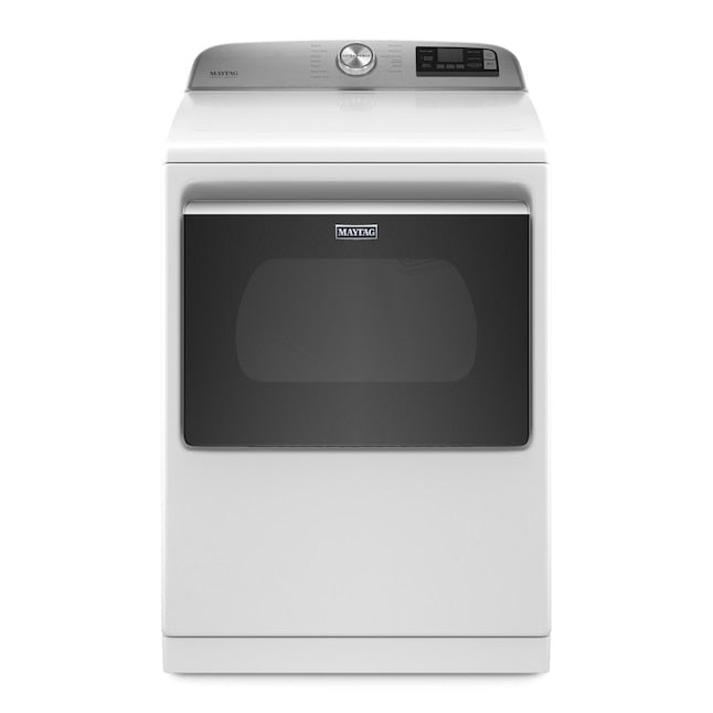 Maytag Smart Capable 7.4-cu ft Steam Cycle Vented Electric Dryer ( White ) Energy Star Certified