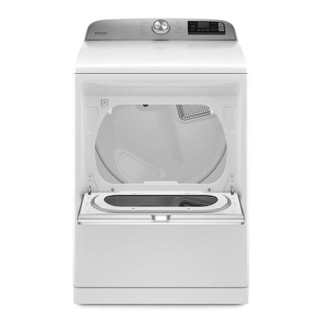 Maytag Smart Capable 7.4-cu ft Steam Cycle Vented Electric Dryer ( White ) Energy Star Certified