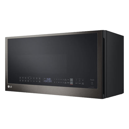 LG 1.7-cu ft Air Fry 29.94-in Over-the-Range Convection Microwave with Sensor Cooking ( PrintProof Black Stainless Steel )