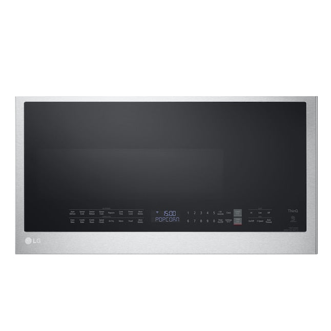 LG 1.7-cu ft Air Fry 29.94-in Over-the-Range Convection Microwave with Sensor Cooking ( PrintProof Stainless Steel )