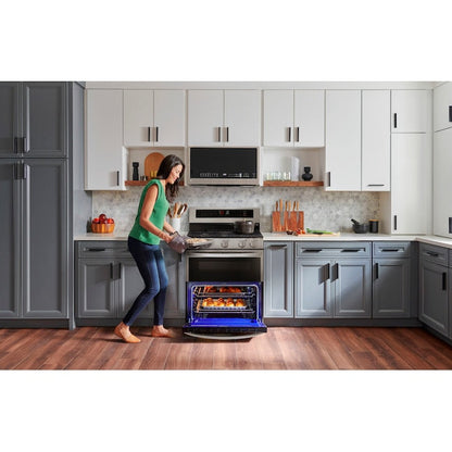 LG 1.7-cu ft Air Fry 29.94-in Over-the-Range Convection Microwave with Sensor Cooking ( PrintProof Stainless Steel )