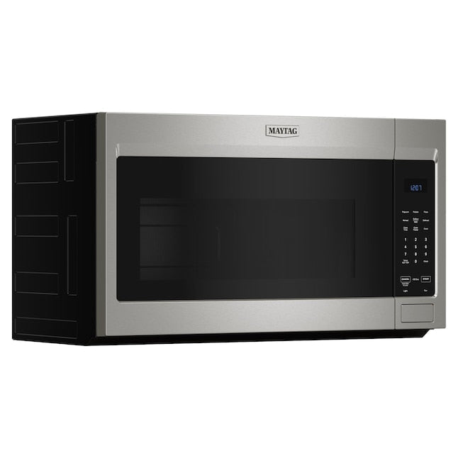 Maytag 1.7-cu ft 29.88-in Over-the-Range Microwave with Sensor Cooking ( Fingerprint Resistant Stainless Steel )