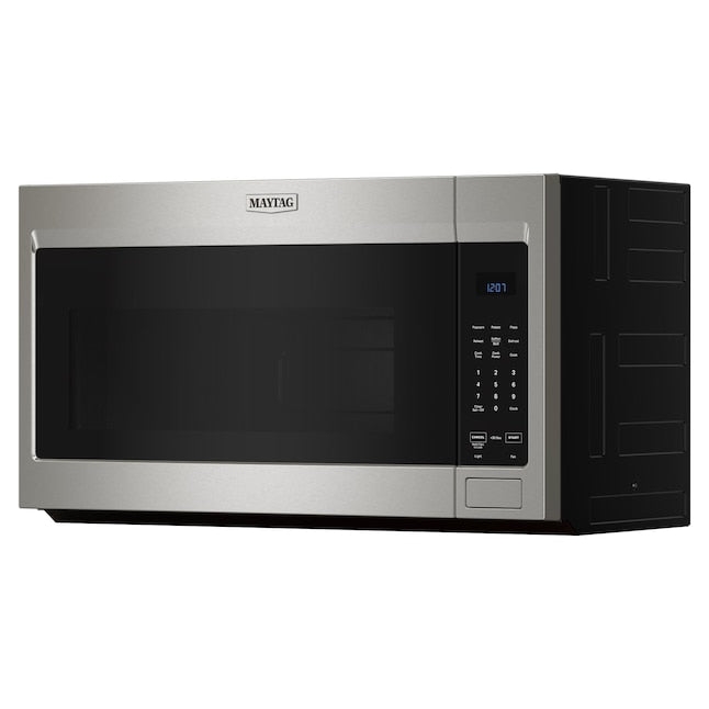 Maytag 1.7-cu ft 29.88-in Over-the-Range Microwave with Sensor Cooking ( Fingerprint Resistant Stainless Steel )