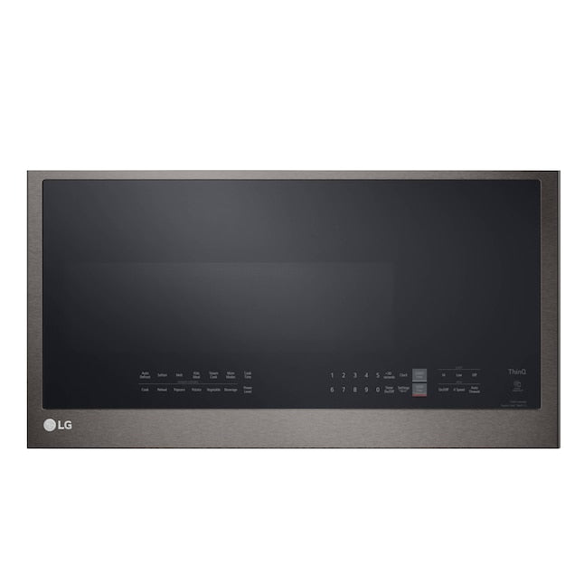 LG 2.0-cu ft 29.88-in Over-the-Range Microwave with Sensor Cooking ( PrintProof Black Stainless Steel )
