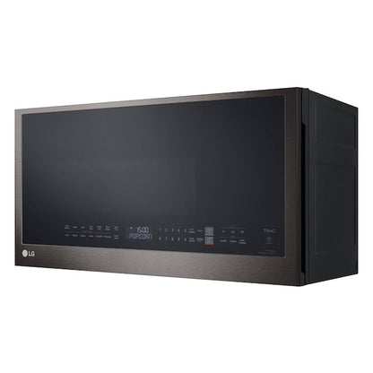 LG 2.0-cu ft 29.88-in Over-the-Range Microwave with Sensor Cooking ( PrintProof Black Stainless Steel )