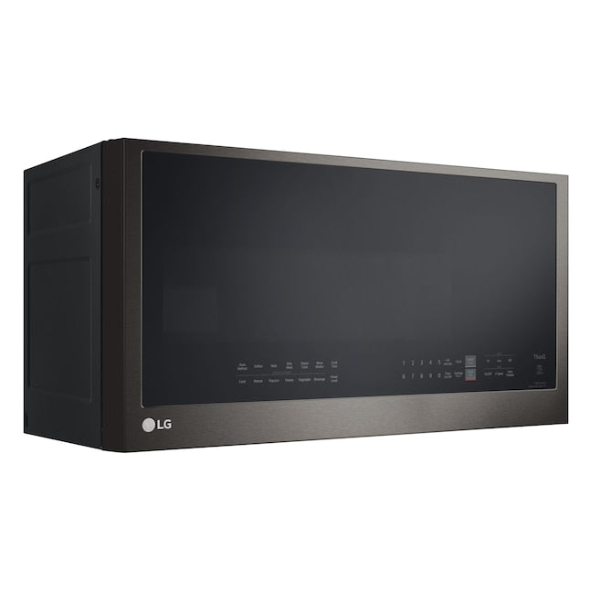 LG 2.0-cu ft 29.88-in Over-the-Range Microwave with Sensor Cooking ( PrintProof Black Stainless Steel )