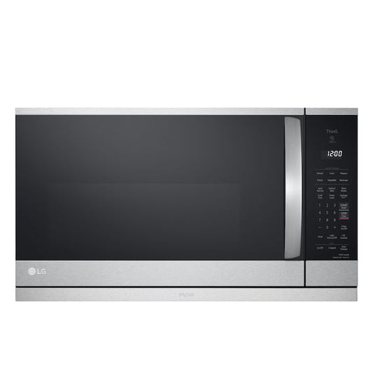 LG 2.1-cu ft 29.88-in Over-the-Range Microwave with Sensor Cooking ( PrintProof Stainless Steel )