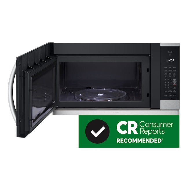 LG 2.1-cu ft 29.88-in Over-the-Range Microwave with Sensor Cooking ( PrintProof Stainless Steel )