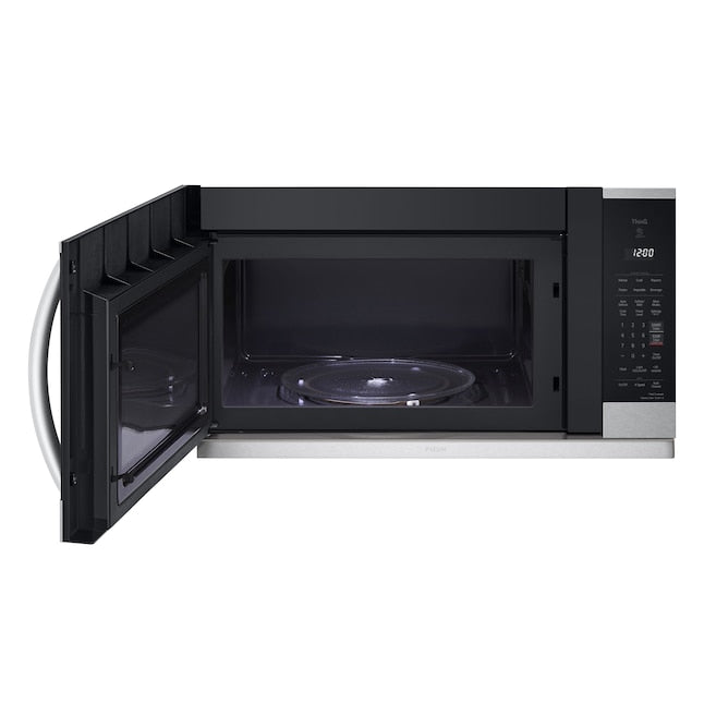 LG 2.1-cu ft 29.88-in Over-the-Range Microwave with Sensor Cooking ( PrintProof Stainless Steel )