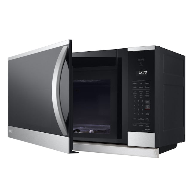 LG 2.1-cu ft 29.88-in Over-the-Range Microwave with Sensor Cooking ( PrintProof Stainless Steel )