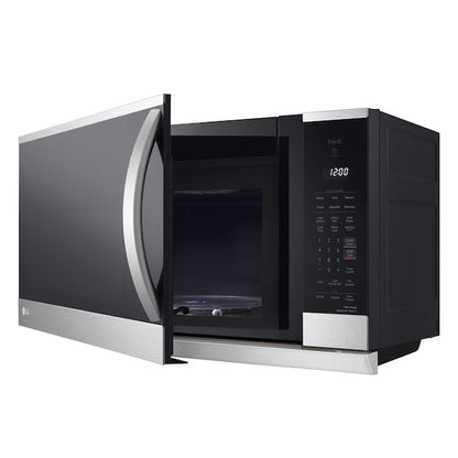 LG 2.1-cu ft 29.88-in Over-the-Range Microwave with Sensor Cooking ( PrintProof Stainless Steel )